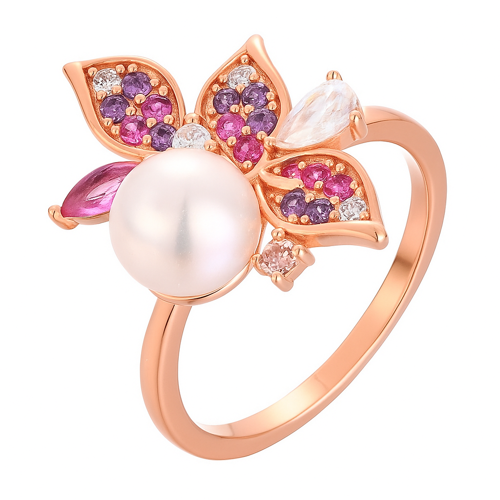 Aurora Bloom Floral Ring