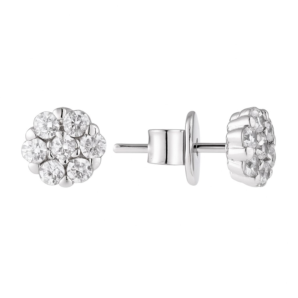 Celeste Cluster Earrings