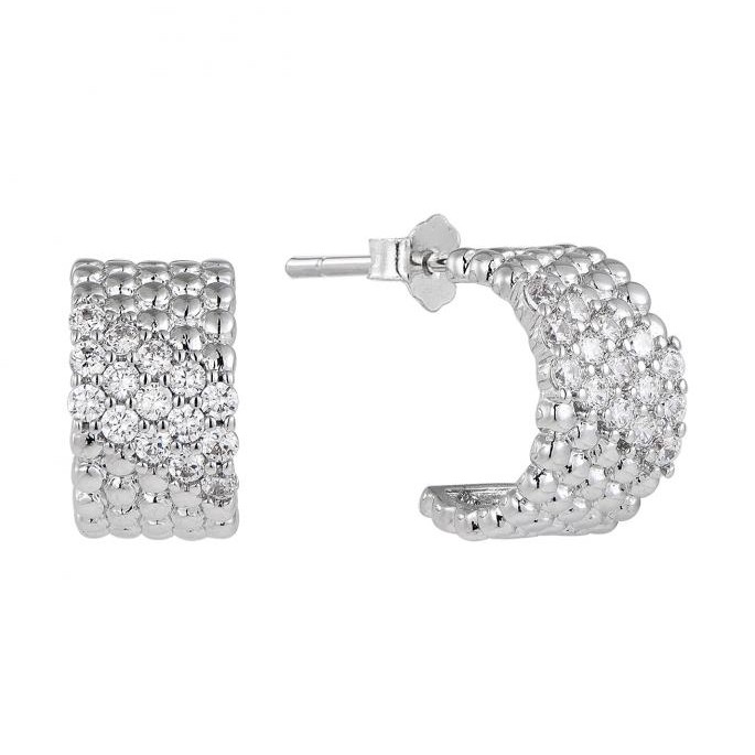 “Celestial Orbit” Diamond Dome Earrings