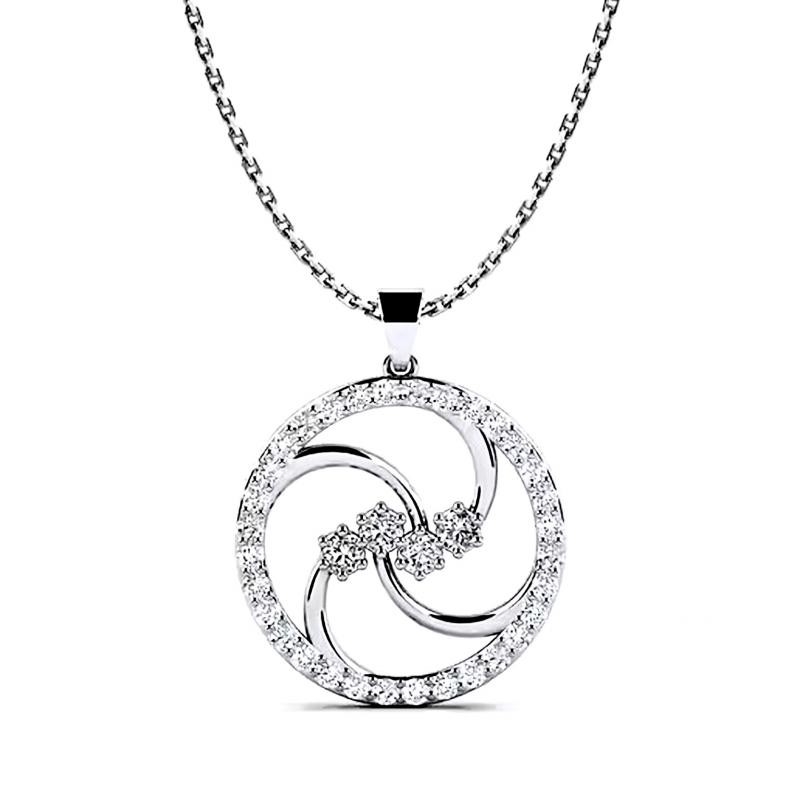 “Celestial Orbit” Diamond Pendant