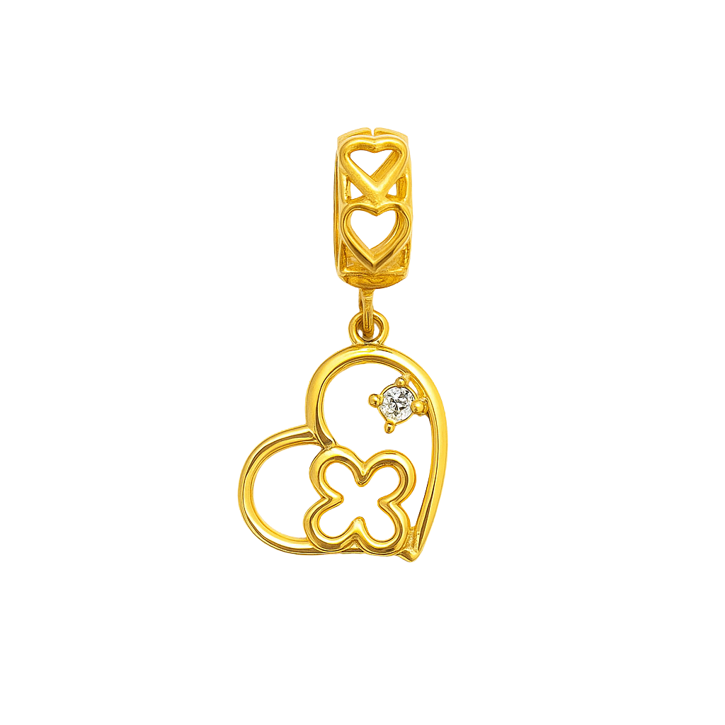 Eternal Bloom Heart Charm
