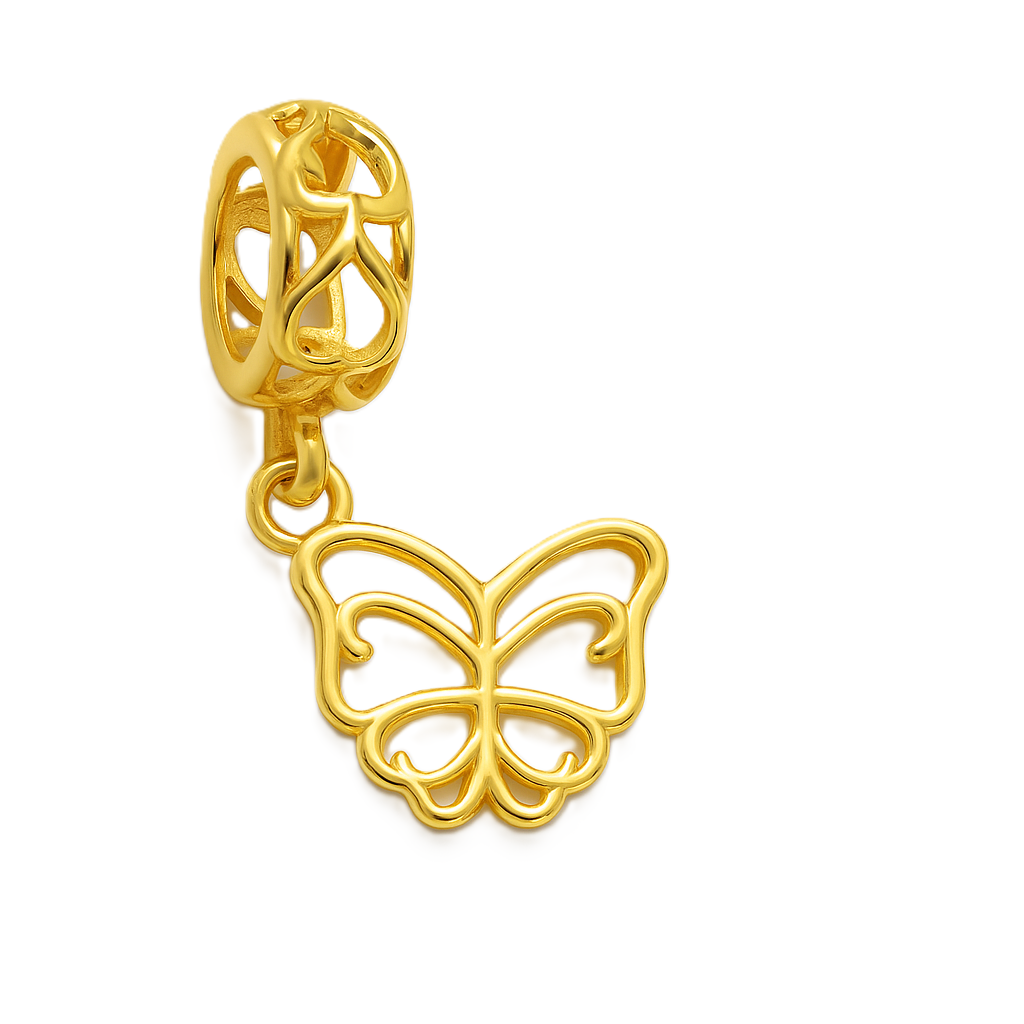 Golden Flutter Charm 916 – Where Elegance Takes Flight