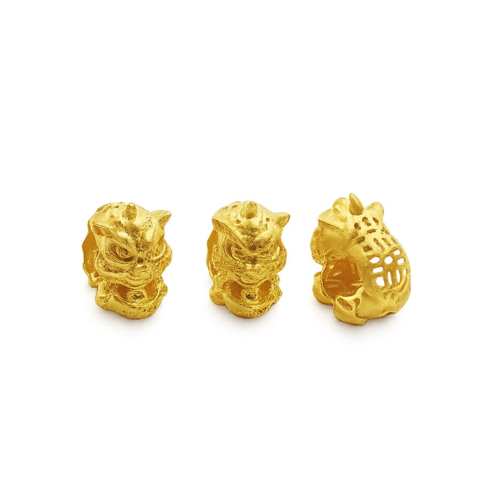 Guardian Lion 916 Gold Charm