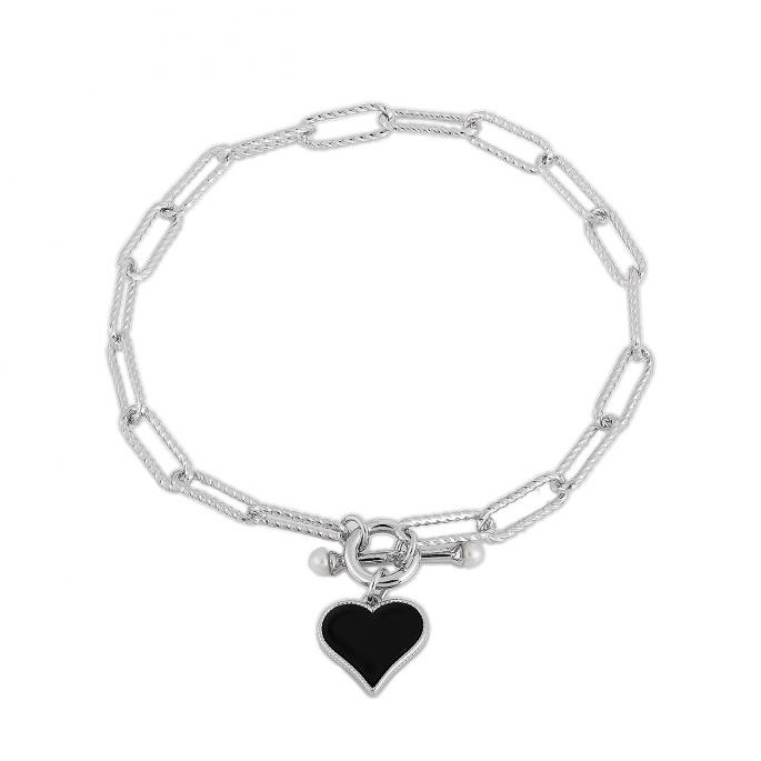 Noir Amour Chain Bracelet