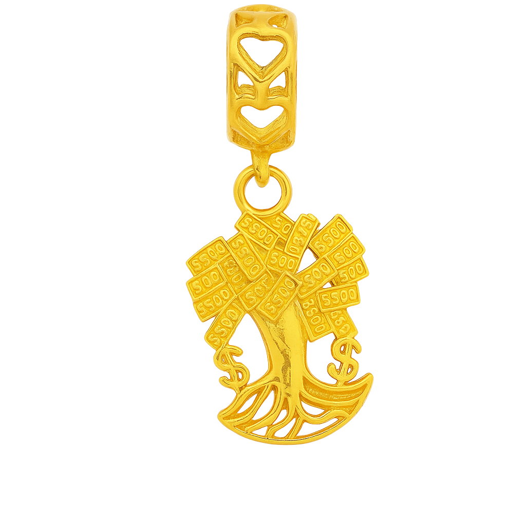 The Money Tree Gold Charm: Growing Fortune